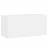 Armario para lavabo aglomerado blanco 90x38.5x45 cm 2