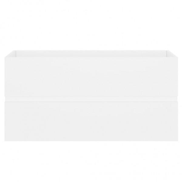 Armario para lavabo aglomerado blanco 90x38.5x45 cm M 5