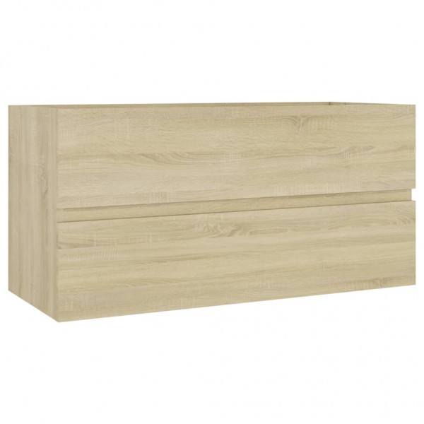 Armario lavabo madera contrachapada roble Sonoma 90x38.5x45 cm M 2
