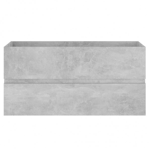 Armario para lavabo contrachapada gris hormigón 90x38.5x45 cm M 5