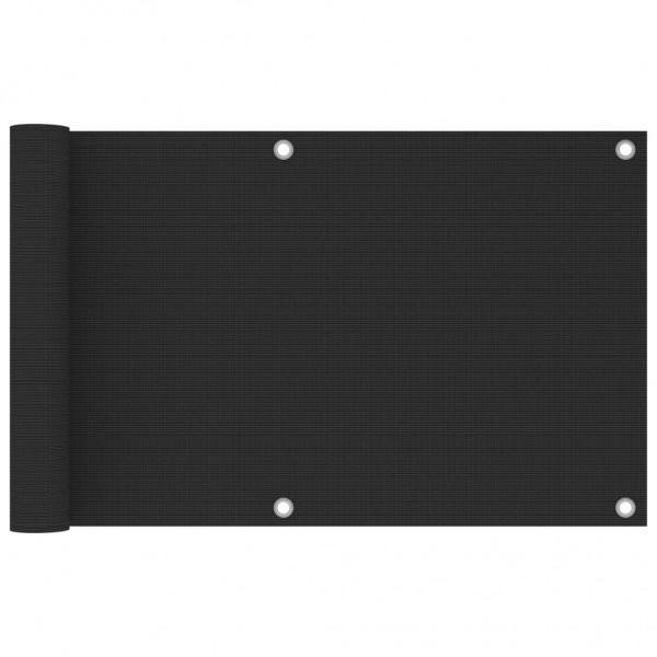 Toldo para balcón HDPE 75x500 cm gris antracita D