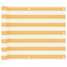 Tela de varanda 75x600 cm tecido Oxford branco e amarelo 1