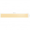 Tela de varanda 75x600 cm tecido Oxford branco e amarelo 5