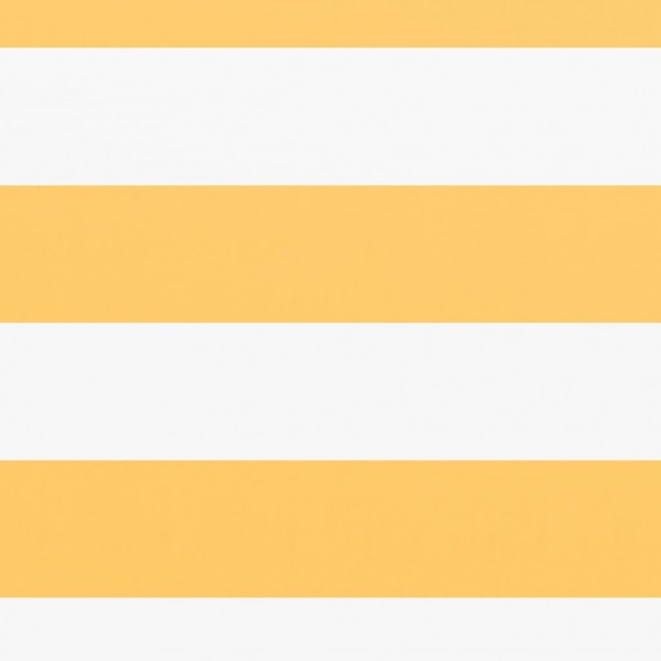 Toldo para balcón tela oxford blanco y amarillo 120x500 cm M 2