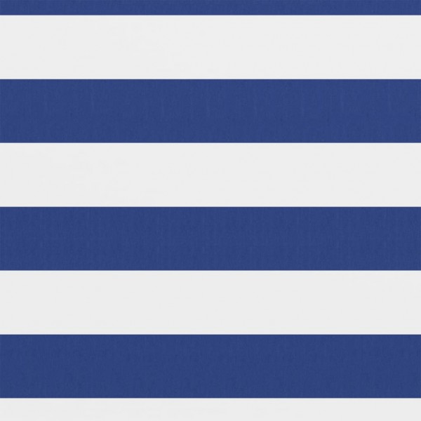 Toldo para balcón tela oxford blanco y azul 90x500 cm M 2