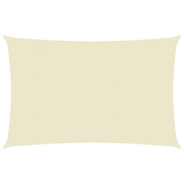 Toldo de vela rectangular tela oxford color crema 3x6 m D