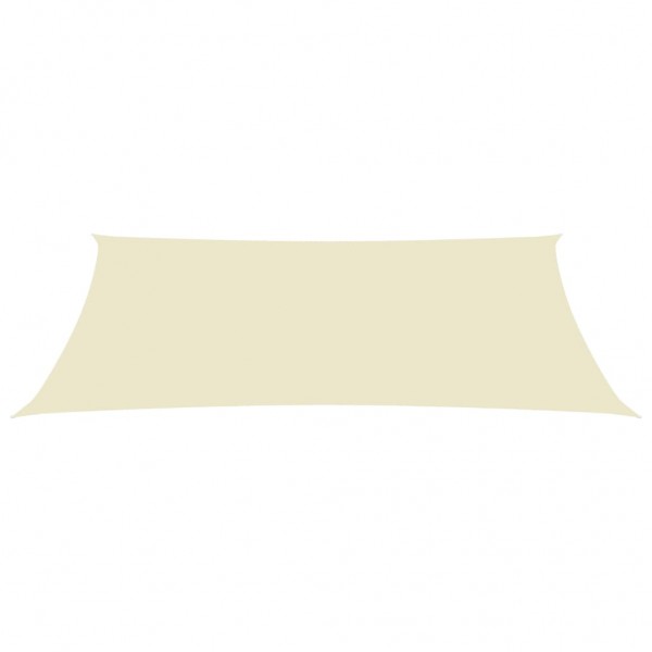 Toldo de vela rectangular tela oxford color crema 3x6 m M 3