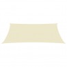 Toldo de vela rectangular tela oxford color crema 3.5x5 m 3
