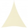 Toldo de vela triangular de tela oxford color crema 3x4x4 m 1