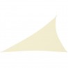 Toldo de vela triangular de tela oxford color crema 4x5x6.4 m 1