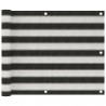 Tela varanda PEAD 75x500 cm antracite e branco 1