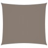 Toldo de vela cuadrado de tela oxford gris taupe 7x7 m 1
