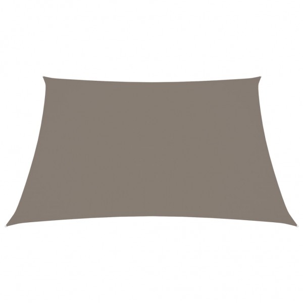 Toldo de vela cuadrado de tela oxford gris taupe 7x7 m M 3