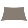 Toldo de vela cuadrado de tela oxford gris taupe 7x7 m 3
