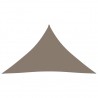 Toldo de vela triangular de tela oxford gris taupe 3.5x3.5x4.9m 1