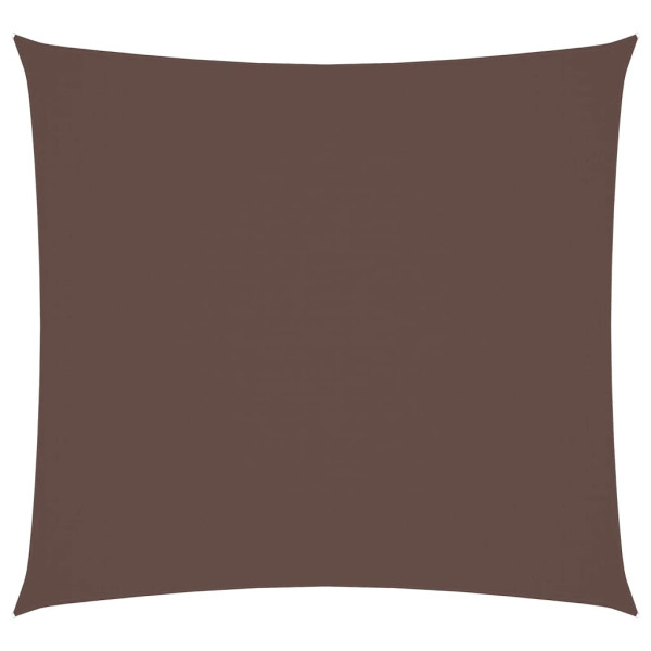 Toldo de vela cuadrado de tela oxford marrón 2x2 m D