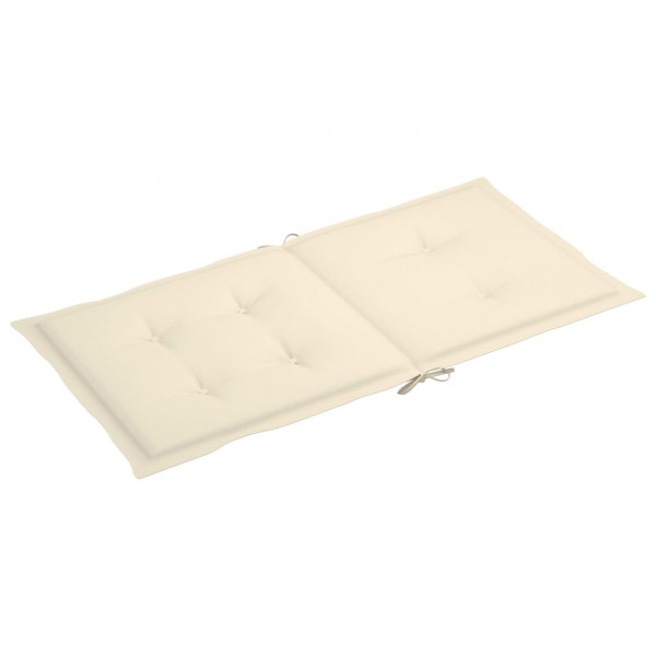 Almofadões lombares p/ cadeiras de jardim 6pcs oxford creme M 3