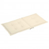 Almofadões lombares p/ cadeiras de jardim 6pcs oxford creme 3