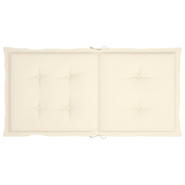 Almofadões lombares p/ cadeiras de jardim 6pcs oxford creme M 4