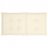 Cojín silla jardín respaldo bajo 6 uds tela Oxford crema 4