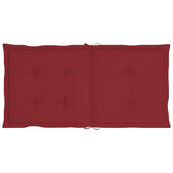 Almofadões lombares cadeiras jardim 2pcs oxford vermelho tinto M 4