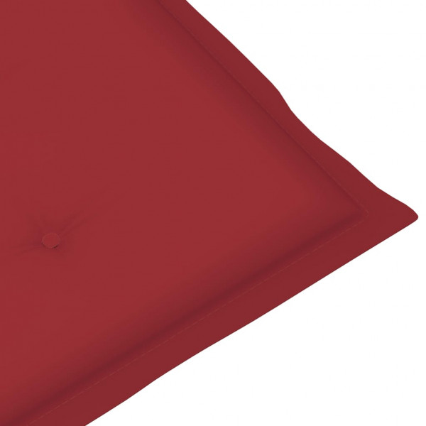 Almofadões lombares cadeiras jardim 2pcs oxford vermelho tinto M 5