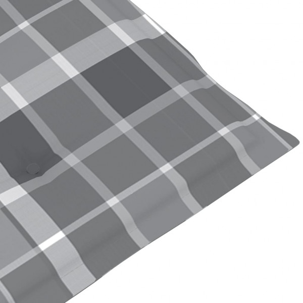 Almofadões lombares cadeiras jardim 2pcs oxford xadrez cinza M 5