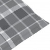 Almofadões lombares cadeiras jardim 2pcs oxford xadrez cinza 5