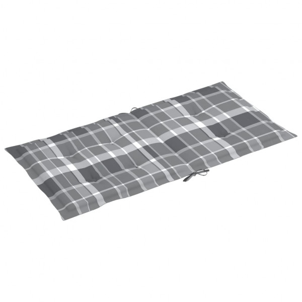 Almofadões lombares cadeiras jardim 4pcs oxford xadrez cinza M 3