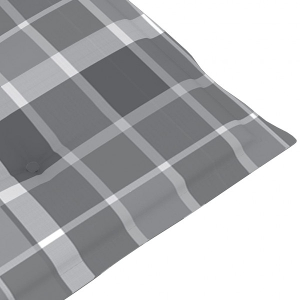 Almofadões lombares cadeiras jardim 4pcs oxford xadrez cinza M 5