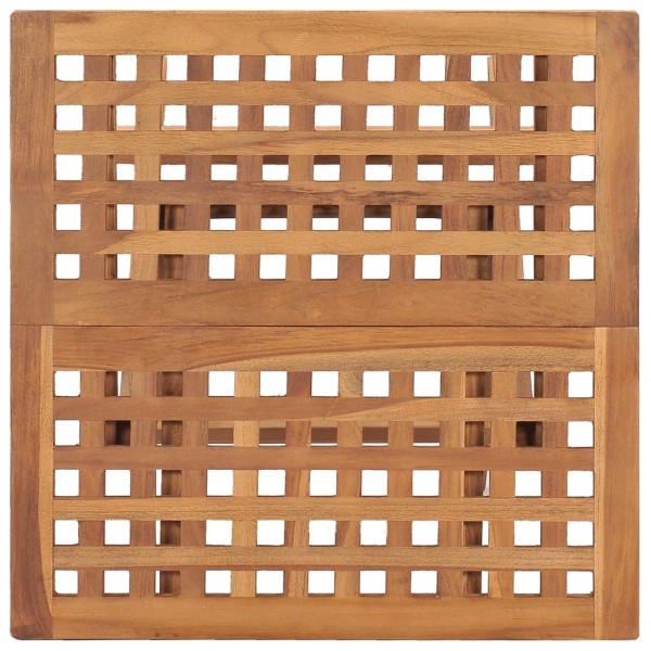 Set de comedor de jardín plegable 3 pzas madera maciza de teca M 5