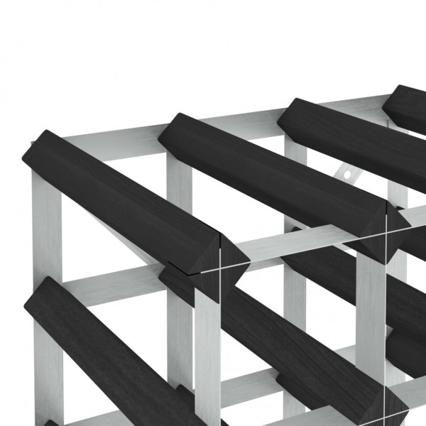 Botellero para 20 botellas madera maciza de pino negro M 3