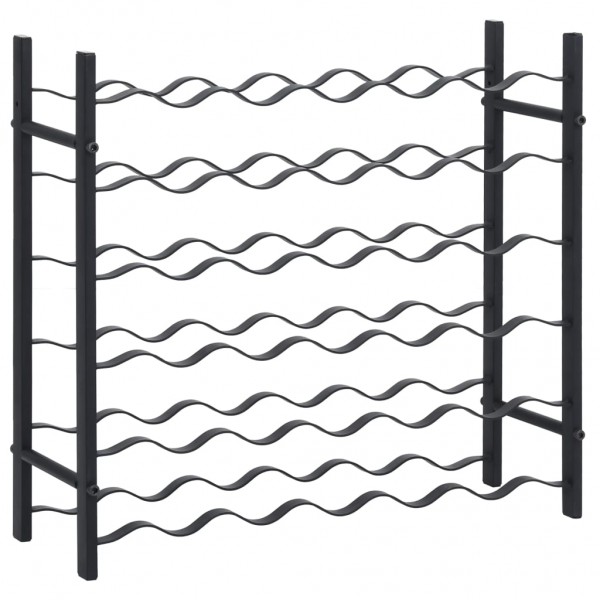 Garrafeira para 36 garrafas ferro preto M 2