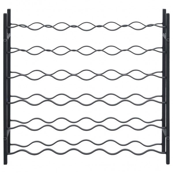 Garrafeira para 36 garrafas ferro preto M 3