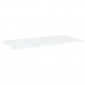 Prateleiras para estante 4 pcs 80x20x1.5cm contraplacado branco H