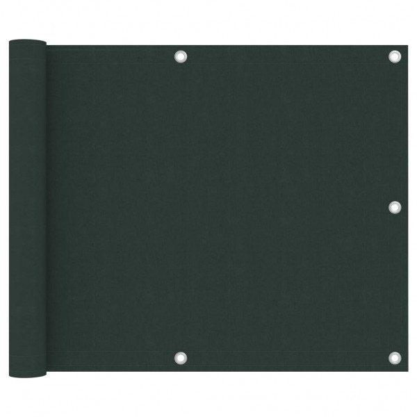 Toldo para balcón tela oxford verde oscuro 75x500 cm D