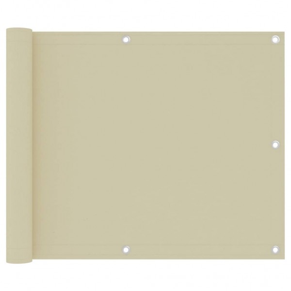 Toldo para balcón tela oxford crema 75x500 cm D