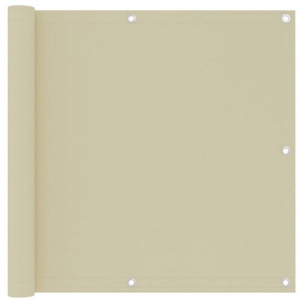 Toldo para balcón tela oxford color crema 90x500 cm D