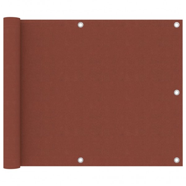 Toldo para balcón de tela oxford terracota 75x300 cm D