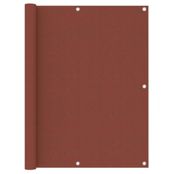 Toldo para balcón de tela oxford terracota 120x400 cm D