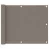 Tela de varanda 75x400 cm tecido Oxford cinzento-acastanhado 1