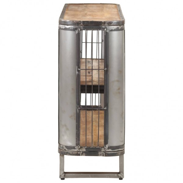 Aparador de madera maciza de mango 120x30x73 cm M 3