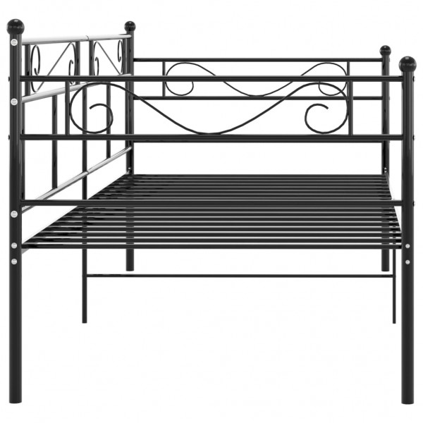 Sofá-cama 90x200 cm metal preto M 5