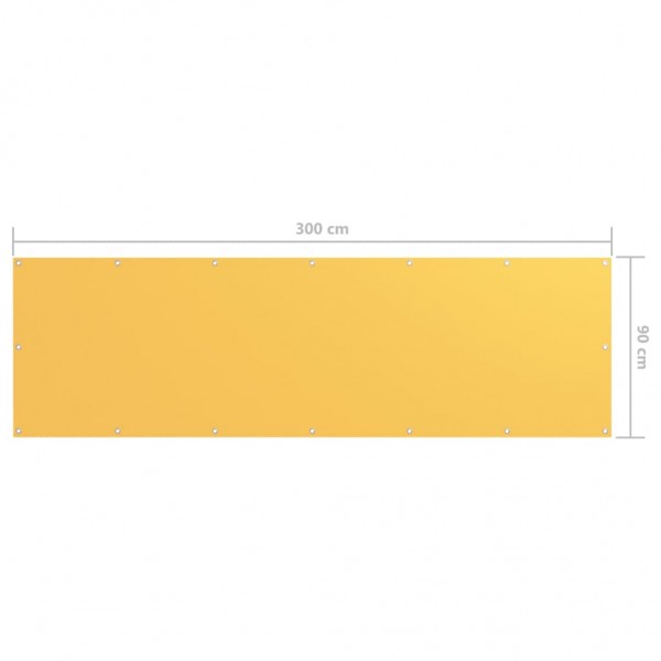 Tela de varanda 90x300 cm tecido Oxford amarelo M 5