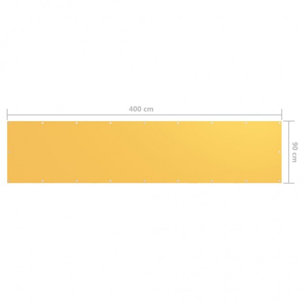 Tela de varanda 90x400 cm tecido Oxford amarelo M 5