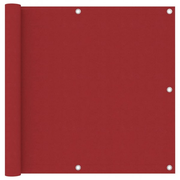 Toldo para balcón tela oxford rojo 90x600 cm D