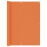 Toldo para balcón tela oxford naranja 120x400 cm 1