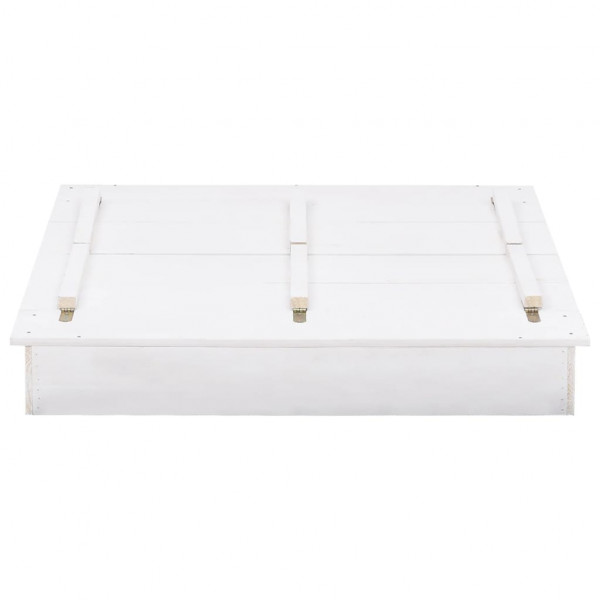 Caixa de areia 95x90x15 cm madeira de abeto branco M 4