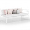 Estrutura sofá-cama de puxar 90x200 cm metal branco 1