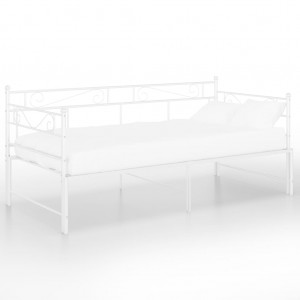 Estrutura sofá-cama de puxar 90x200 cm metal branco H